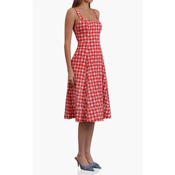 NWT Avec Les Filles Fit and Flare Sweetheart Dress - Picture 4 of 9